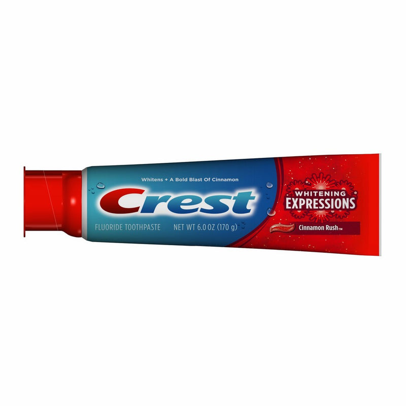 Crest Complete Multi-Benefit Whitening Expressions Cinnamon Rush Flavor Toothpaste, 6 oz, (Pack of 6)