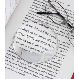 Dome Paperweight, Optic Glass 3" Dia