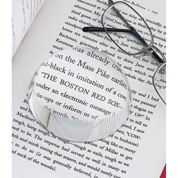 Dome Paperweight, Optic Glass 3" Dia