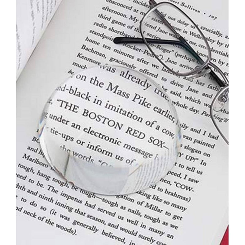 Dome Paperweight, Optic Glass 3" Dia