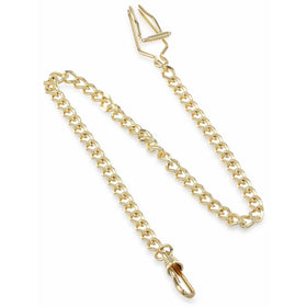 Charles-Hubert, Paris 3547-G Gold-Plated Pocket Watch Chain
