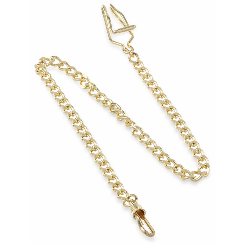 Charles-Hubert, Paris 3547-G Gold-Plated Pocket Watch Chain
