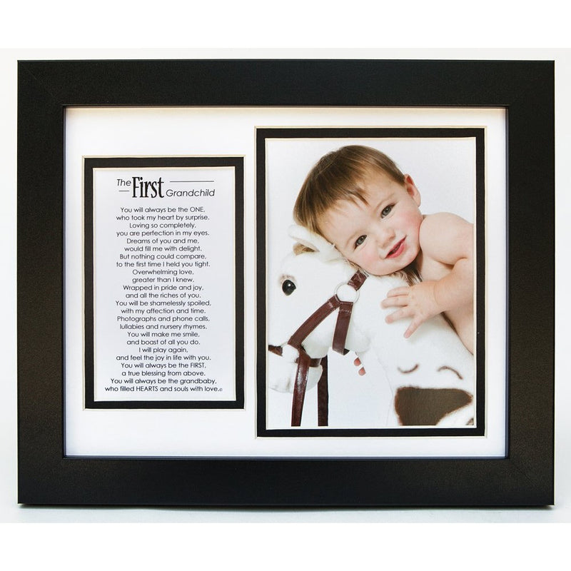 The Grandparent Gift Co. First Grandchild Photo Frame With Poem