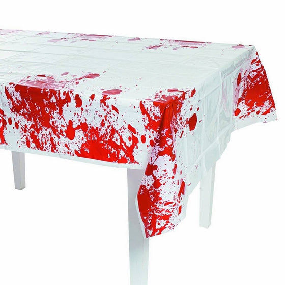 Fun Express Zombie Blood Table Cover Party Decor