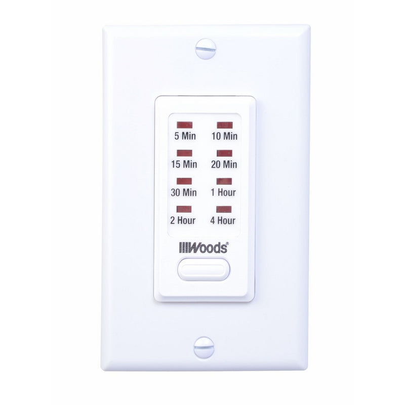 Woods 59724WD In-Wall 4-Hour Digital Countdown Timer