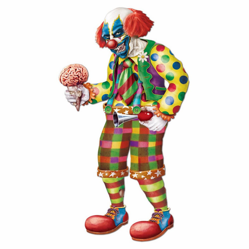 Beistle Jointed Zombie Clown, 5-Feet 6-Inch