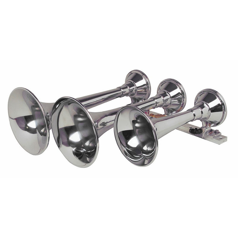 Kleinn Air Horns 630 Triple Train Horn - Chrome