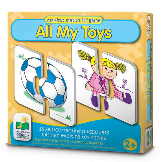 The Learning Journey My First Match It - All My Toys - Self-Correcting Matching Puzzles for Toddlers and Preschoolers