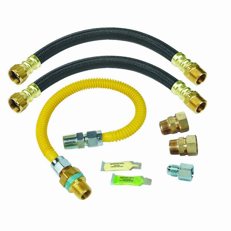 BrassCraft PSC1095X L Safety Plus Gas and Water Install Kit for Water Heaters