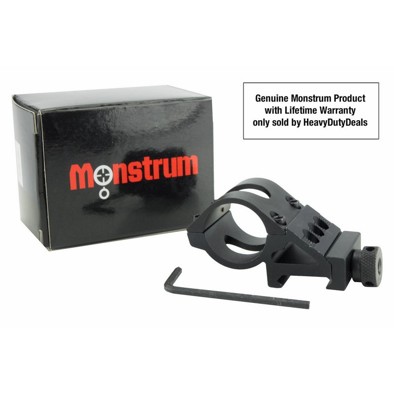 Monstrum Tactical 1" Offset Picatinny Rail Mount for Flashlights