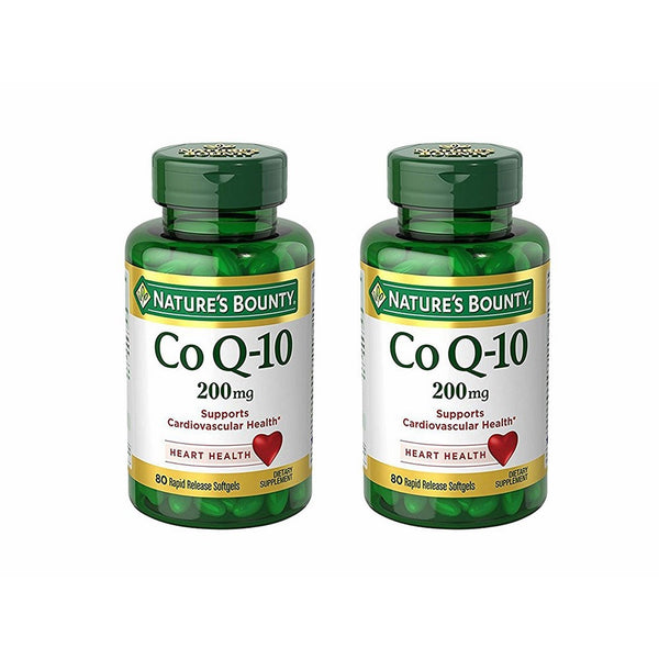 Set of 2 Nature's Bounty Co Q-10 200 mg, 80 Tablets