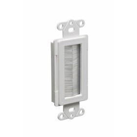 Arlington Industries CED135-1 Cable Entry Device with Brush-Style Opening, 1-Gang, White, 1-Pack