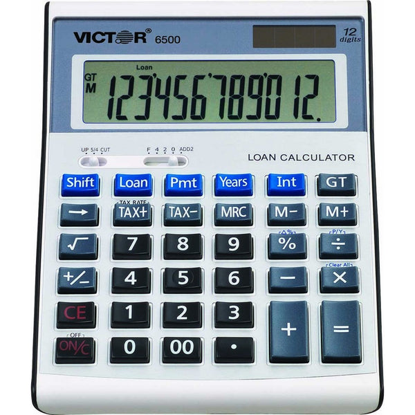 Victor 6500 12 Digit Executive Desktop Financial Calculator with Loan Wizard