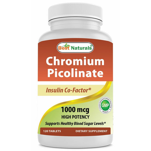 Best Naturals Chromium Picolinate 1000 mcg 120 Tablets