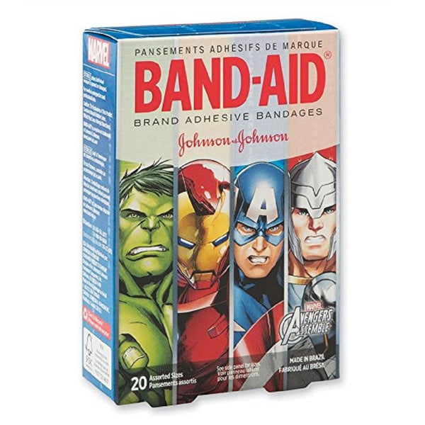 Band-Aid Avengers Assemble Bandages - First Aid Supplies - 20 per Pack