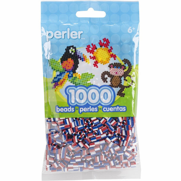 Perler Beads Patriotic Striped Beads (1000 Count)