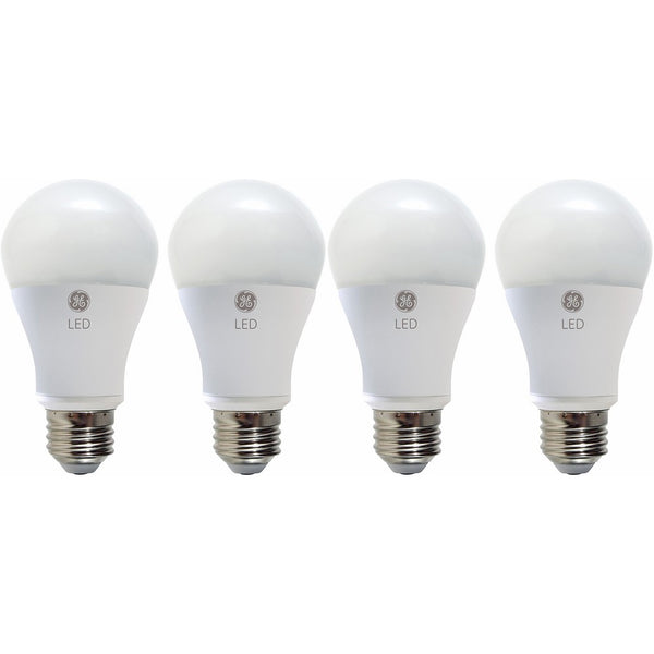 GE Lighting 67616 Dimmable LED A19 Light Bulb with Medium Base, 10-Watt, Daylight, 4-Pack