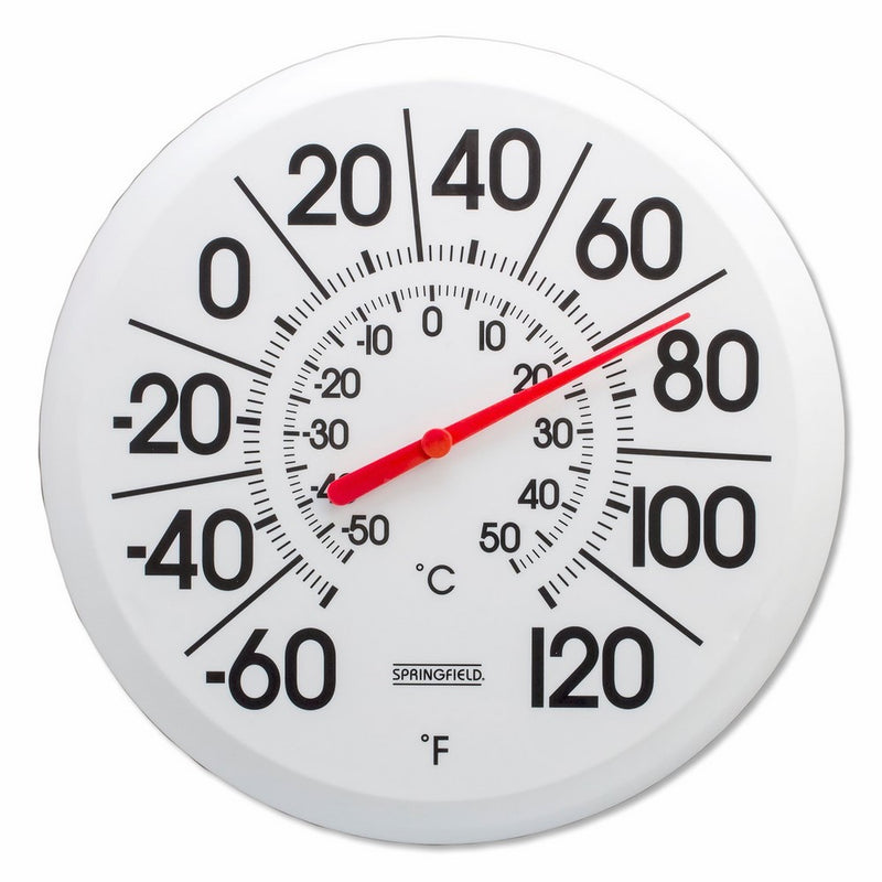 Taylor Precision Products Springfield Big and Bold Low Profile Patio Thermometer (13.25-Inch)