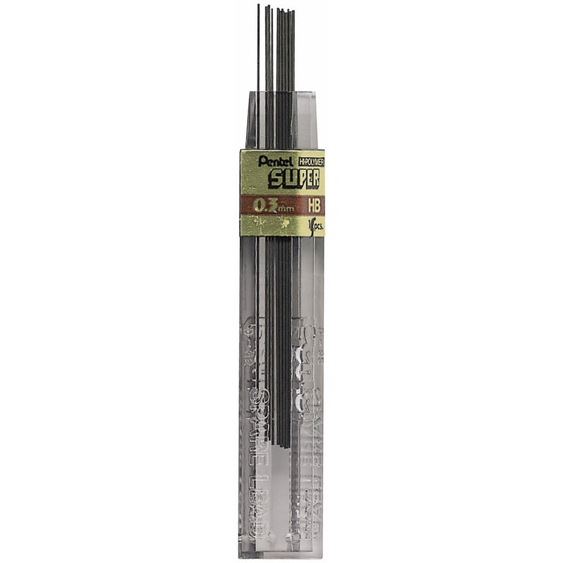 Pentel Super Hi-Polymer Refill Leads 0.3 mm HB no. 300