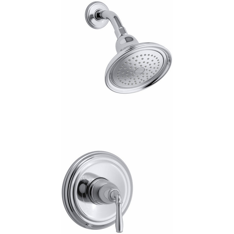 Kohler K-T396-4-CPDevonshire Rite-temp Pressure-balancing Shower Faucet Trim with Lever Handle, Valve Not Included