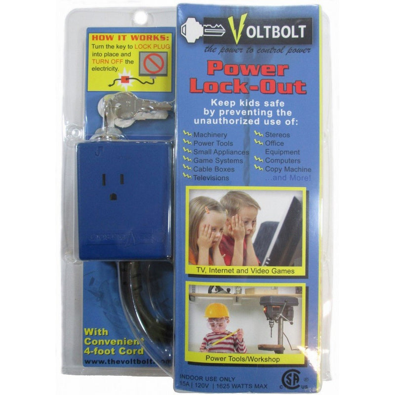 VoltBolt Power Plug Lock-out with Keys