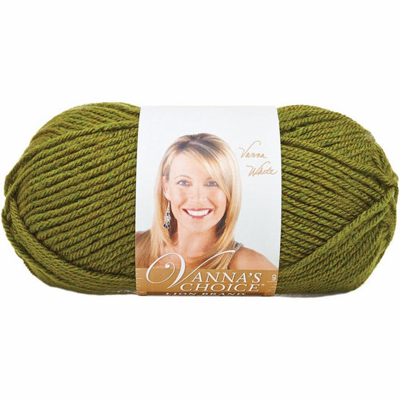 Lion Brand Yarn 860-174C Vanna's Choice Yarn, Olive