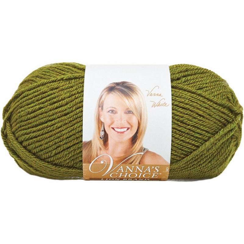 Lion Brand Yarn 860-174C Vanna's Choice Yarn, Olive