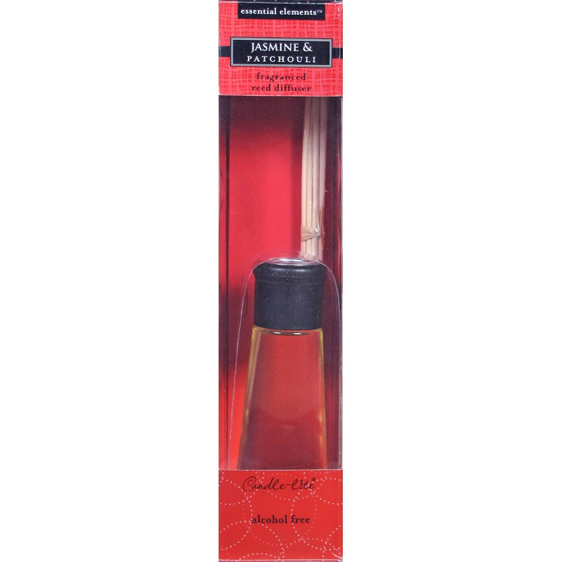 Candle-lite Essential Elements 3.3-Ounce Reed Diffuser, Jasmine and Patchouli