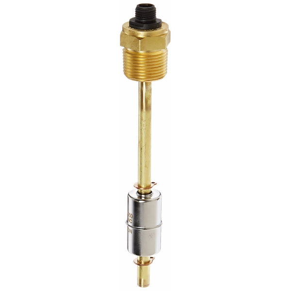 Gems Sensors 128500 304 Stainless Steel Float Single Point Level Switch, 29/32 Diameter, 3/4 NPT Male, 3-3/16 Actuation Level, 20VA, SPST/Normally Close, Dry, 3 Pin Quick Disconnect Receptacle