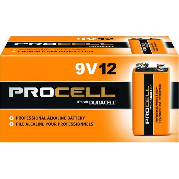 Duracell PC1604BKD09 Procell Alkaline-Manganese Dioxide Battery, 9V (Case of 72)