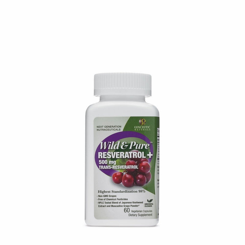 GENCEUTIC Naturals Wild Pure Resveratrol 500 mg