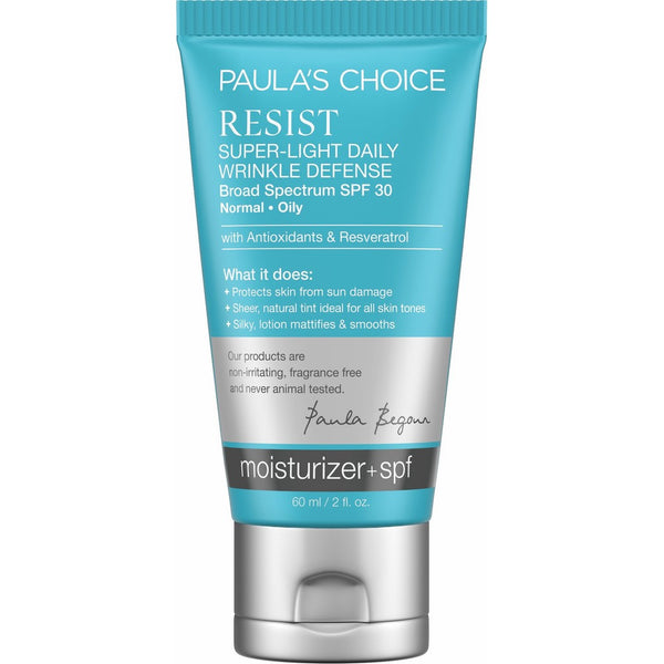 Paula's Choice-RESIST Super-Light Daily Wrinkle Defense SPF 30 Tinted Matte Moisturizer with Antioxidants and Resveratrol-For the Face-1-2 oz Tube