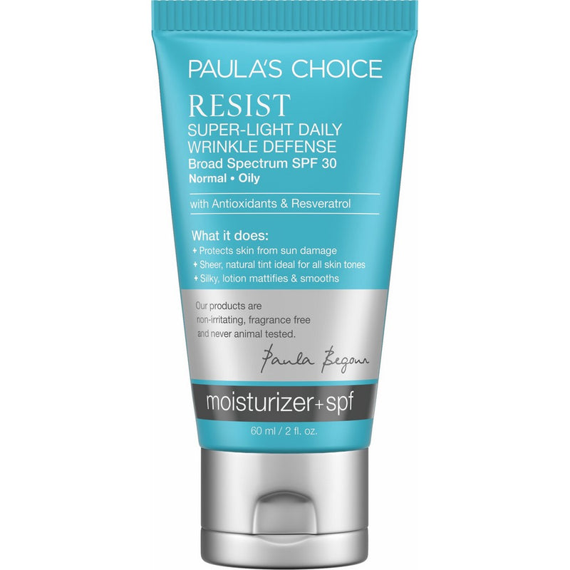 Paula's Choice-RESIST Super-Light Daily Wrinkle Defense SPF 30 Tinted Matte Moisturizer with Antioxidants and Resveratrol-For the Face-1-2 oz Tube