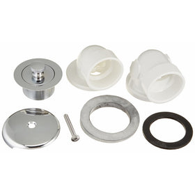 Jones Stephens B07010 Polished Chrome Lift and Turn Standard PVC Half Kit