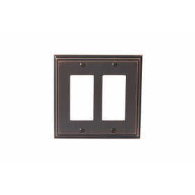 Amerock BP36519ORB Mulholland 2 Rocker Wall Plate - Oil-Rubbed Bronze