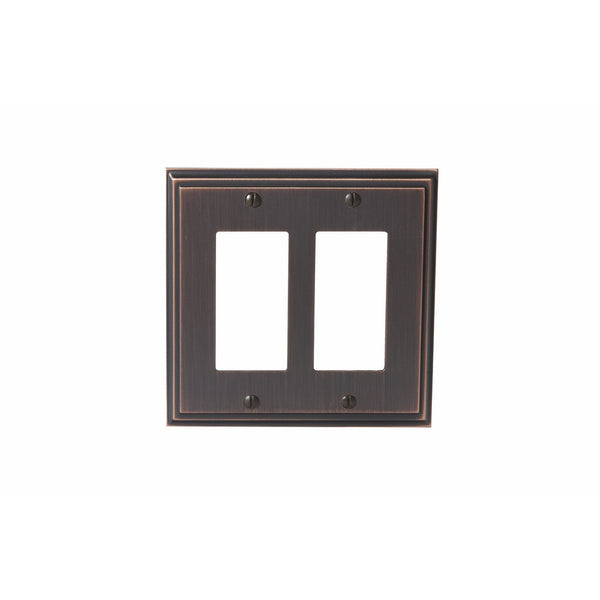 Amerock BP36519ORB Mulholland 2 Rocker Wall Plate - Oil-Rubbed Bronze