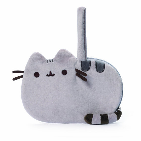 GUND Pusheen Cat Plush Stuffed Animal Wrislet Purse, Gray, 8"