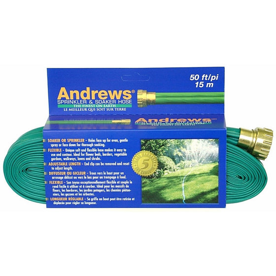 Andrews 50-Foot 2 Tube Sprinkler Hose 10-12348