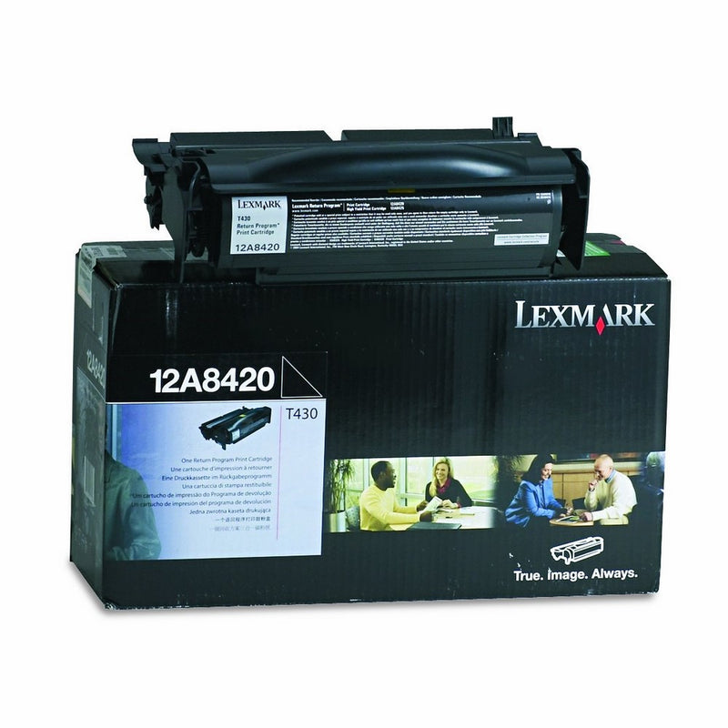 Lexmark 12A8420 Black Return Program Toner Cartridge