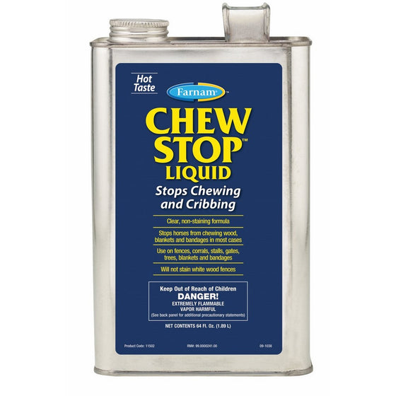 Farnam 272582 Chew Stop Liquid chewing Deterrent for Horses, 64 oz