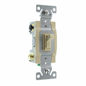 Eaton 1242-7V-BOX 15-Amp, 120-Volt Standard Grade 4-Way Framed Toggle AC Quiet Switch, Ivory
