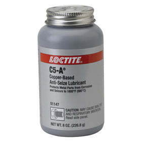 Loctite 51147 C5-A Copper Based Anti-Seize, -30 to 1800 degrees F Temperature Range, 8 oz