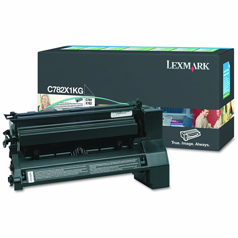 Lexmark C782X1KG Extra High-Yield Toner, 15000 Page-Yield, Black