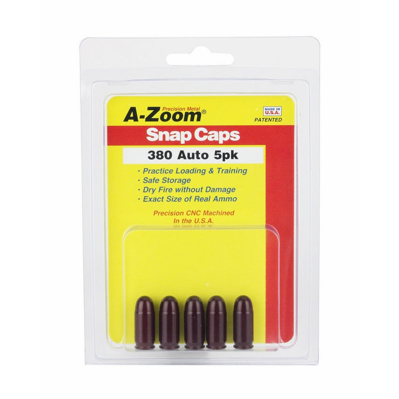 Pistol Metal Snap Caps 380Auto 5pk