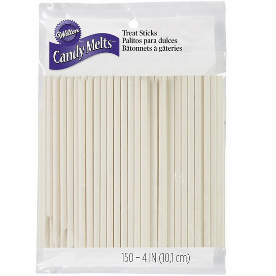 Wilton 1912-1001 4-Inch Lollipop Sticks, 150/ Pack