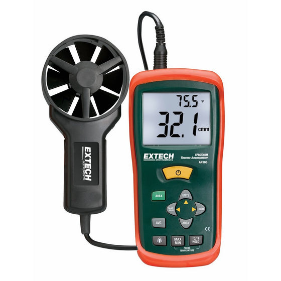 Extech AN100 CFM/CMM Mini Thermo-Anemometer