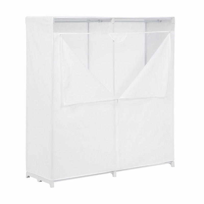 Honey-Can-Do WRD-01657 60-Inch Wide Portable White Storage Closet Organizer