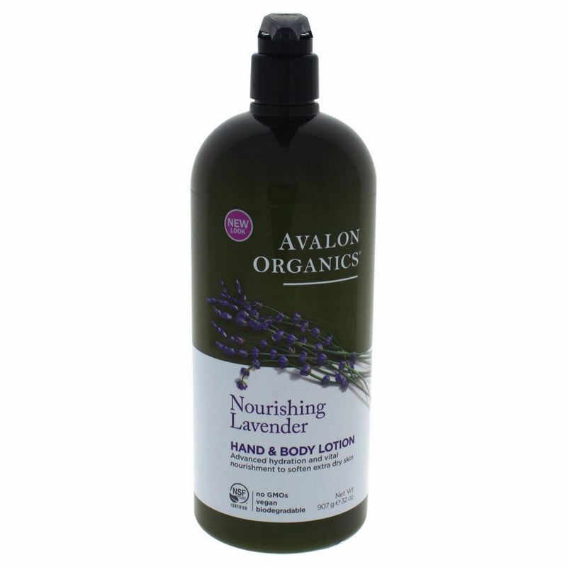Avalon Organics Hand & Body Lotion, Nourishing Lavender, 32 Ounce