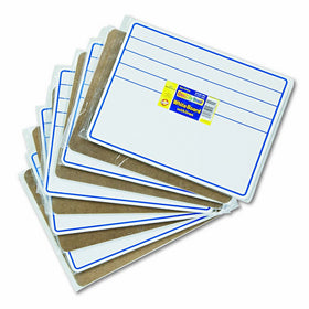 ChenilleKraft Student Dry-Erase Boards, 12 x 9 Inches, Blue/White, 10/Set (988210)
