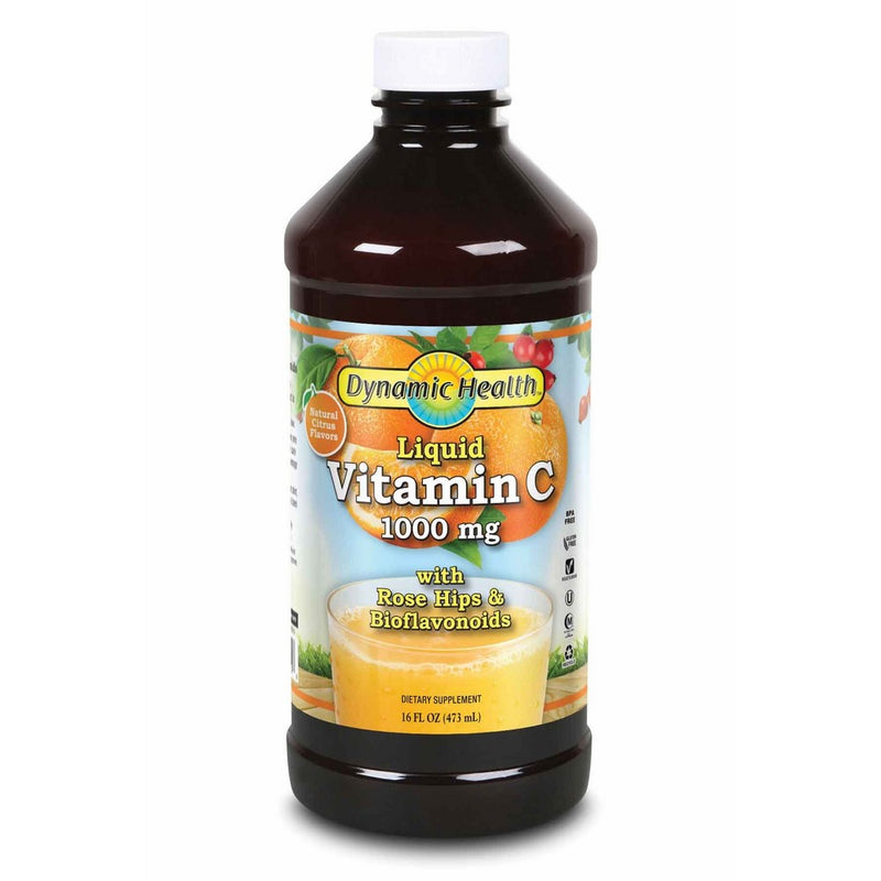 Dynamic HealthLiquid Vitamin C, 1000 mg, 16-Ounce Bottles (Pack of 3)